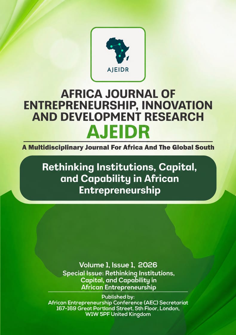 					View Vol. 1 No. 1 (2026): Rethinking Institutions, Capital and Capability in African Entrepreneurship
				